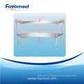 Stainless fan-shaped Medical Trolley